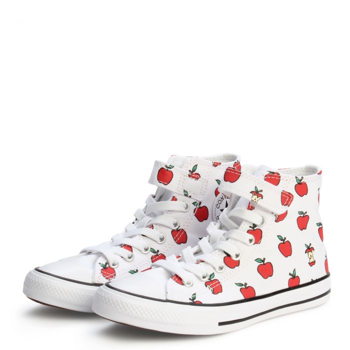 Pre-School  Chuck Taylor All Star Allover Apples Easy On White/Red/Black