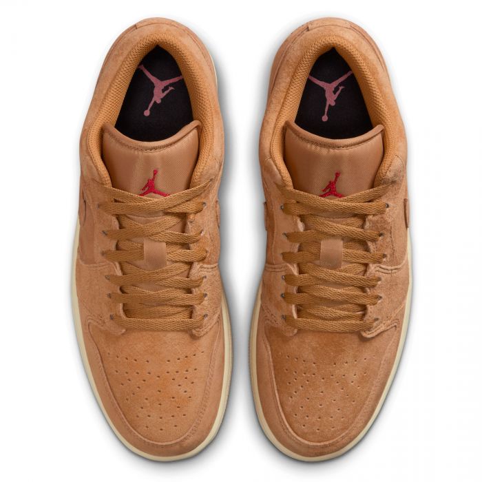 Air Jordan 1 Low Flax Flax/Flax-Varsity Red-Muslin
