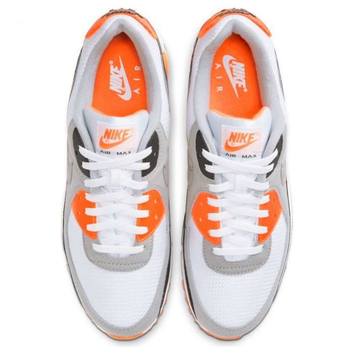Air Max 90 White/Particle Grey-LT Smoke Grey-Black