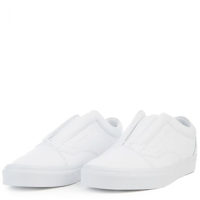 white laceless trainers womens