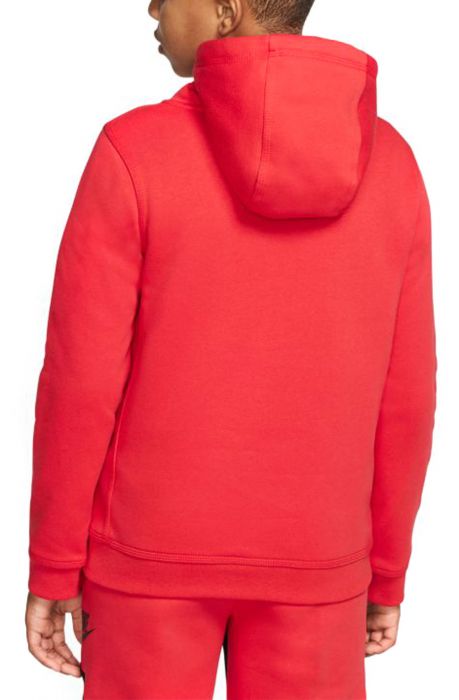Kids Sportswear Club Fleece Pullover Hoodie University Red