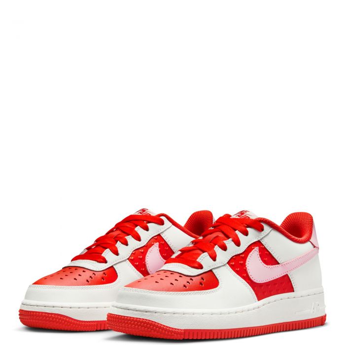 GS Valentine's Day Air Force 1 Summit White/Pink Foam-Lt Crimson