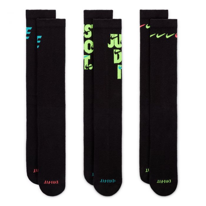 Everyday Plus Cushioned Crew Socks (3 Pairs) multi color