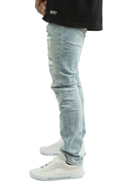 Carve Shredded Jeans  Light Blue