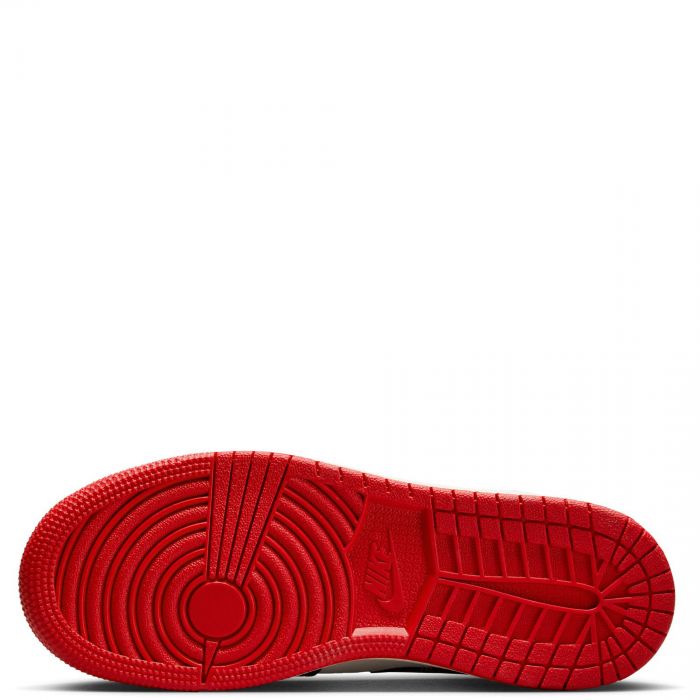 Grade School Air Jordan 1 Mid SE Armory Navy/Metallic Gold-Pale Ivory