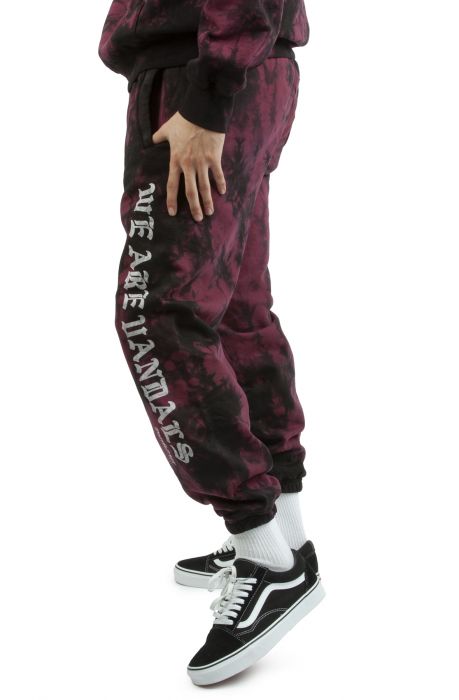 WAV Pants Burgundy Black
