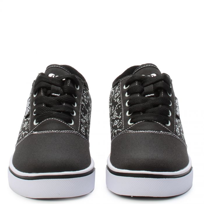 Grade School Hello Kitty Heelys Black/White