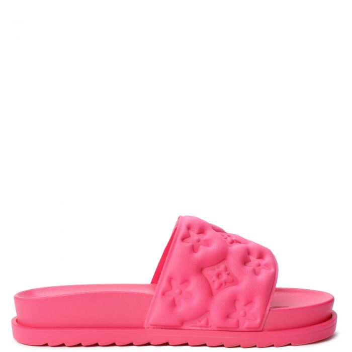 Aileen-37 Flat Slide  Neon Pink