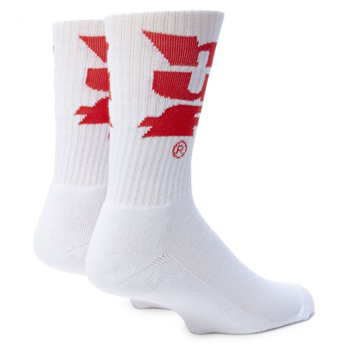 Oversized Logo Sock White