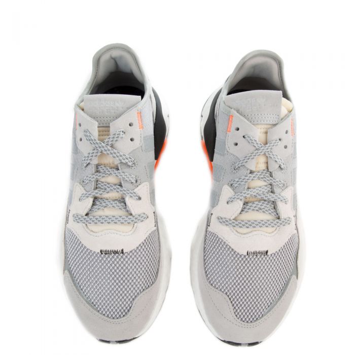 The NITE JOGGER in White and Orange White  Multi