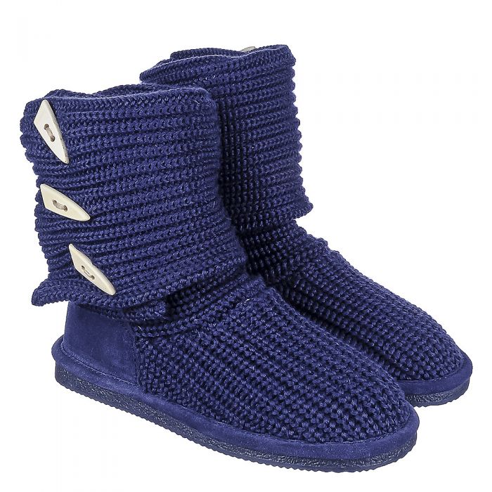 ankle boots with knitted top