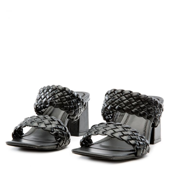 Lasting-20 Low Heel Sandals Black