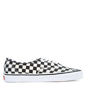checkerboard vans blurry