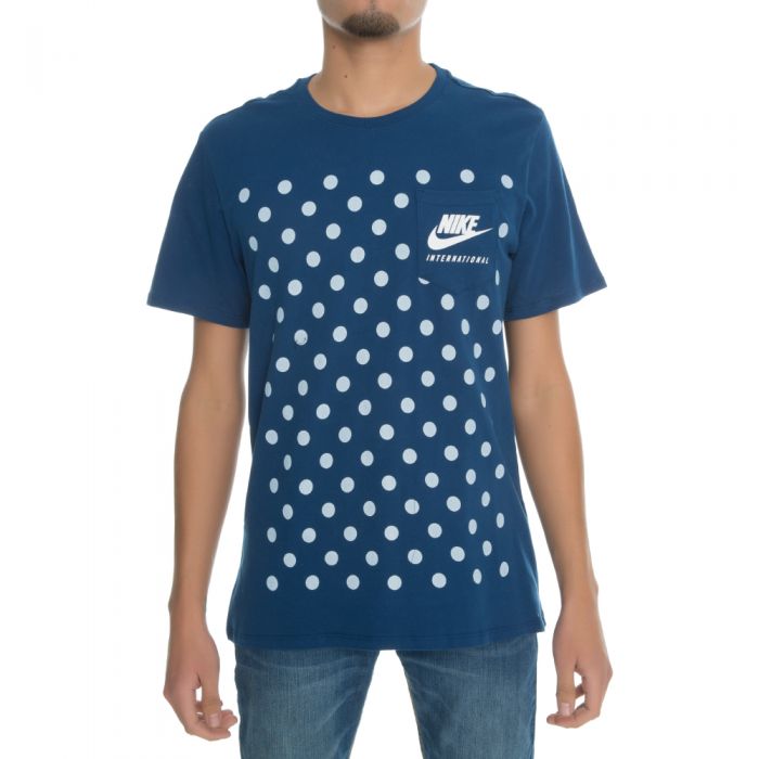 Nike International T-Shirt Navy/White