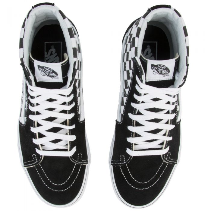 UA SK8-Hi CHECKERBOARD Black/TRUE WHITE