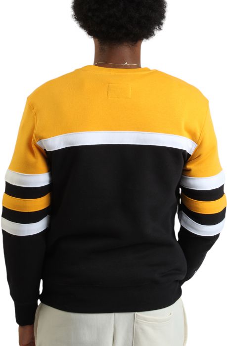 NBA Los Angeles Lakers Head Coach Crewneck  Black/Yellow