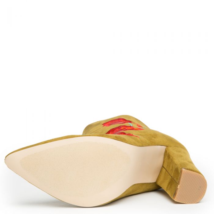 Cape Robbin Beautiful-9 Women's Olive Booties Olive