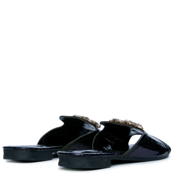 CAPE ROBBIN Leela-10 Black Sandal LEELA-10/BLACK - Shiekh