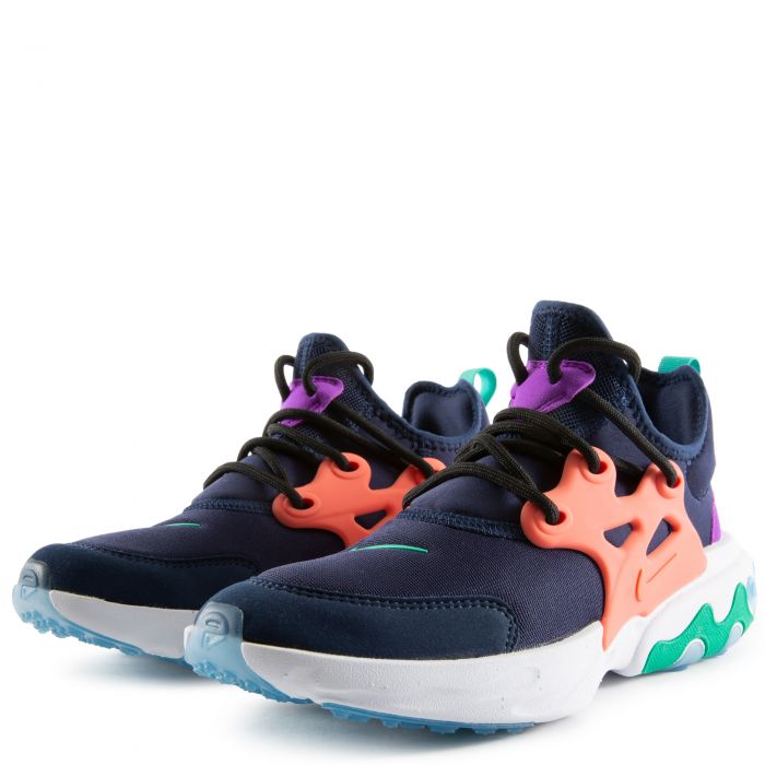 (GS) React Presto Midnight Navy/Kinetic Green-Magic Ember