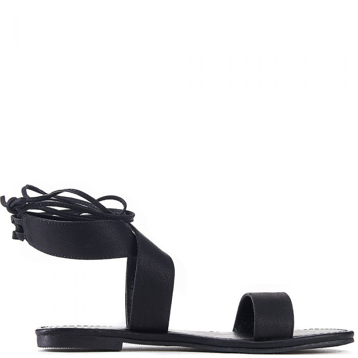 Zinty Lace-Up Sandal Black