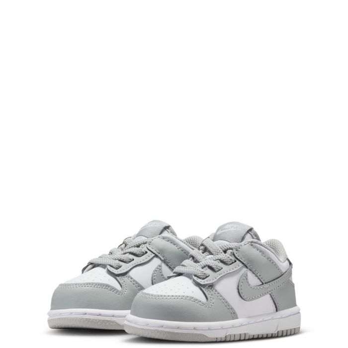 Toddler Nike Dunk Low White/Lt Smoke Grey-White