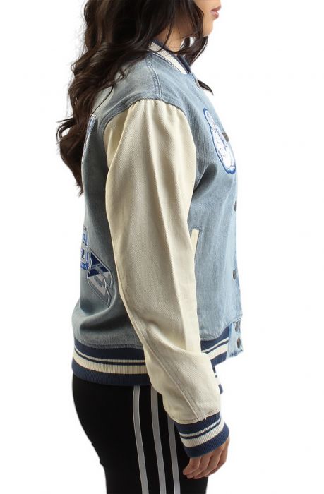 Mickey Mouse Denim Varsity Jacket