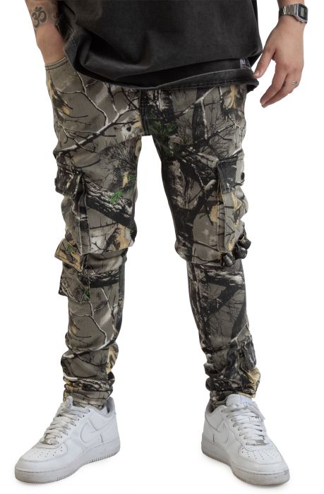 Arrow Skinny Cargo Pants Woodland Camo