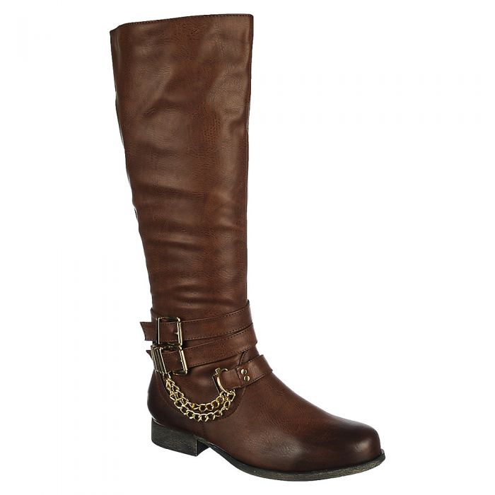 NATURE BREEZE Women's Prima-12H Knee-High Boot PRIMA-12H/COGNAC - Shiekh