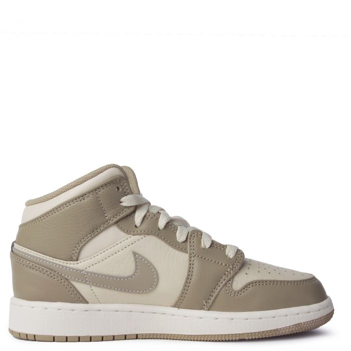 Grade School Air Jordan 1 Mid Legend Lt Brown/Khaki-Phantom