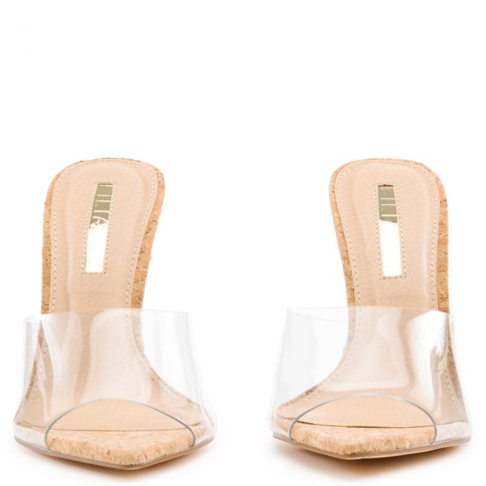 Laurent-3 Pointy Clear Toe High Heels