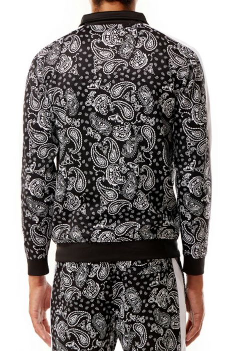 Paisley Track Jacket Black