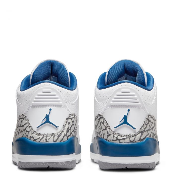 Pre-School Jordan 3 Retro  White/Mtlc Copper-True Blue-Cement Grey