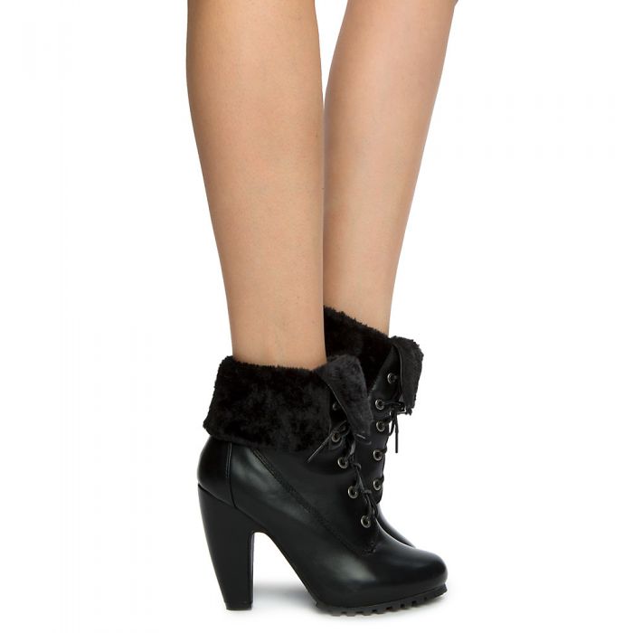 Mozza-26L Ankle Boots BLKKPU BLKKPU