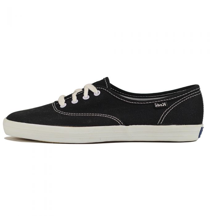 Keds for Women: Champion Black Canvas Sneakers BLACK