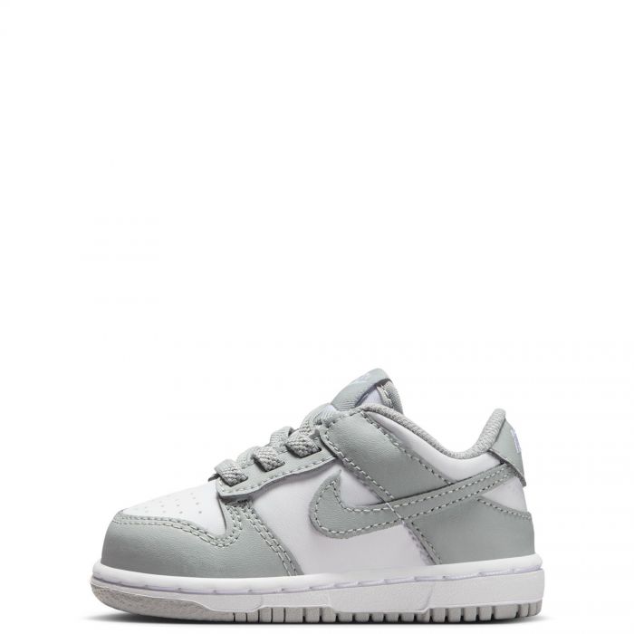 Toddler Nike Dunk Low White/Lt Smoke Grey-White