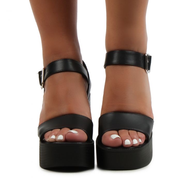 Turbo Platform High Heel  Black