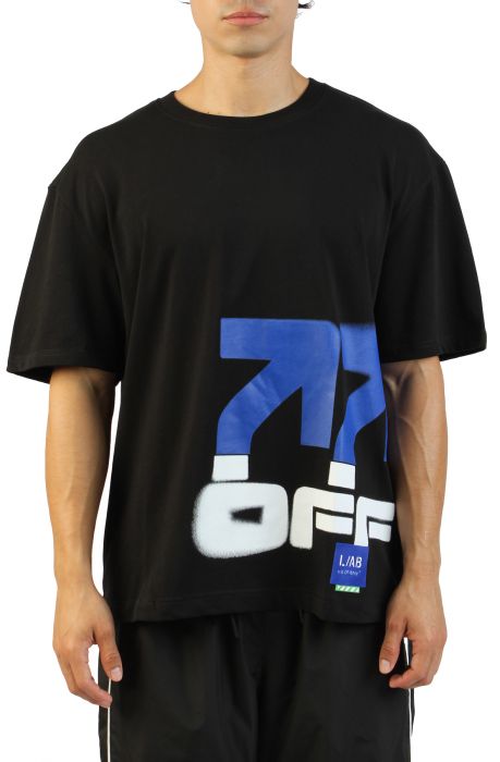 LAB CO OFF WHITE Stacked Logo T-Shirt 44LABF26T0078-001 - Shiekh