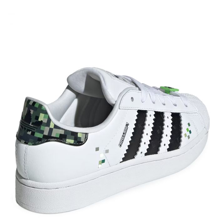 Grade-School Superstar II x Minecraft Cloud White / Core Black