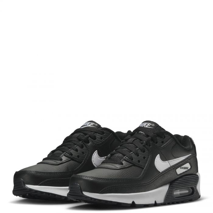 Grade-School Air Max 90 LTR Black/White-Black