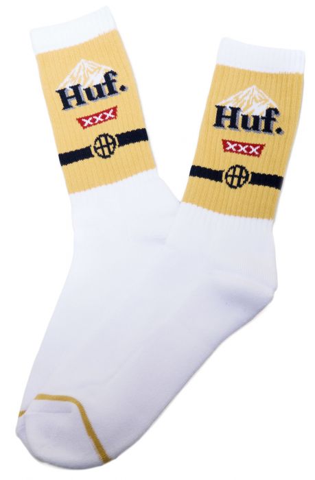 HUF The Can Crew Socks in SK61011-WHT - Shiekh