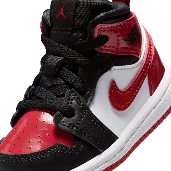 Toddler Jordan 1 Mid SE Black/Varsity Red-White