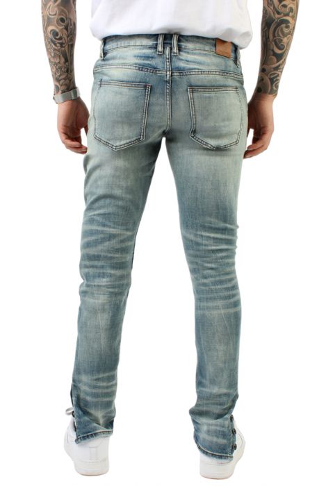 Snap Denim Jean Stone Wash
