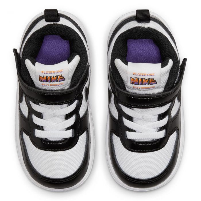 (TD) Court Borough Low 2 SE White/Black-Kumquat-Psychic Purple