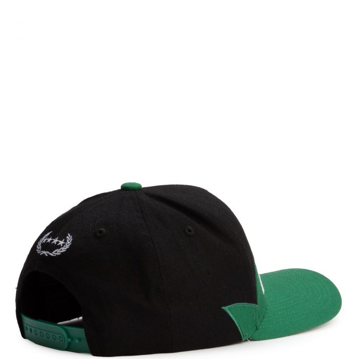 The World Is Mine Wool Trucker Hat Black/Green