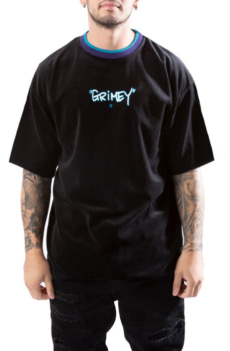 GRIMEY Gem Cutting Velvet Tee GA609-BLK 