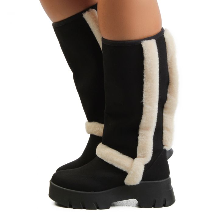 RAEY Knee High Boots Black