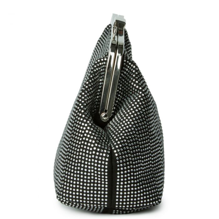 Rhinestone Clutch Black