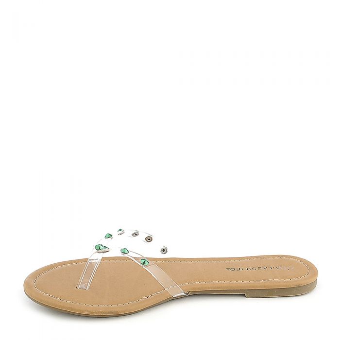 Darlin-S Thong Sandal Clear/Green Clear/Green