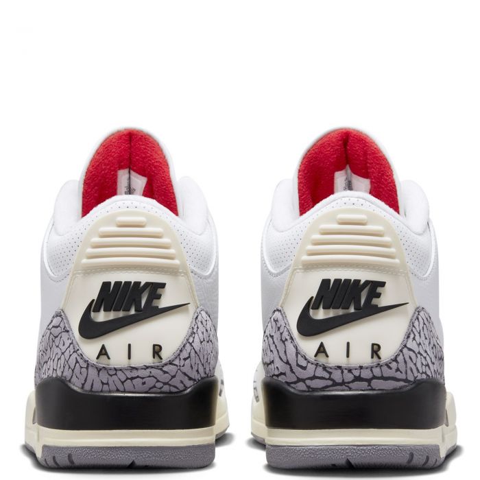 Air Jordan 3 Retro Summit White/Fire Red-Black-Cement Grey