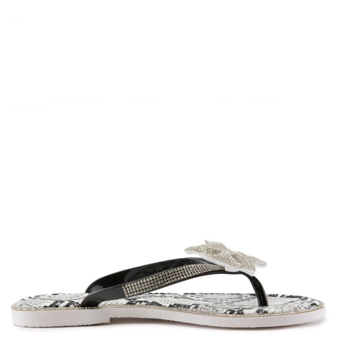 Glint-30 Flat Sandals Black